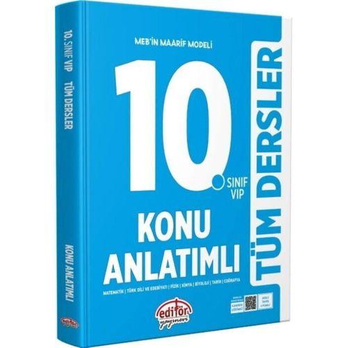 10. Sınıf VİP Tüm Dersler Konu Anlatımlı Editör Yayınları