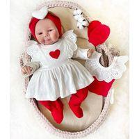 Kalp Baskılı Kutulu 5 Parça Hastane Çıkışı Seti %100 Pamuk