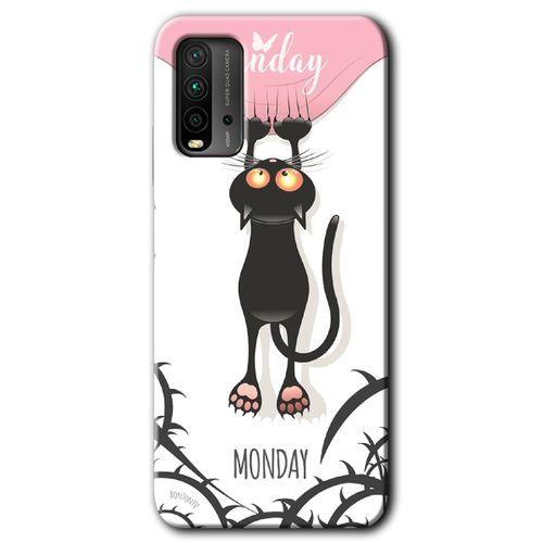 Redmi 9T Kılıf HD Desen Baskılı Arka Kapak - Dark Sunday + Kırılmaz Cam