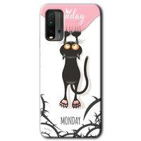 Redmi 9T Kılıf HD Desen Baskılı Arka Kapak - Dark Sunday + Kırılmaz Cam