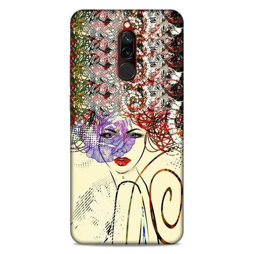 Lopard Xiaomi Redmi 8 Uyumlu Kılıf Sürreal Yüzler ♀ (19) Kılıfları Baskılı