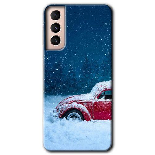 Samsung Galaxy S21 HD Baskılı Kılıf + 9D Tam Ekran Koruyucu - Karlı Vosvos