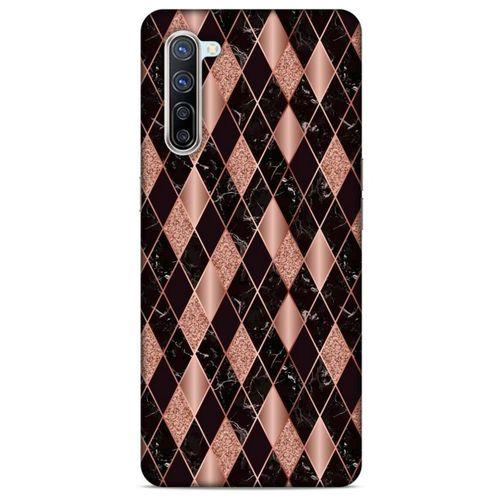 Mermer Desenli (25) Tema Antişok Kapak Rose Gold Oppo Reno 3 Pro 5g Kılıf