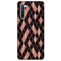 Mermer Desenli (25) Tema Antişok Kapak Rose Gold Oppo Reno 3 Pro 5g Kılıf