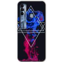 Tecno Spark 7 Pro Kılıf HD Desen Baskılı Arka Kapak - Mekanik Duman 1 + Kırılmaz Cam