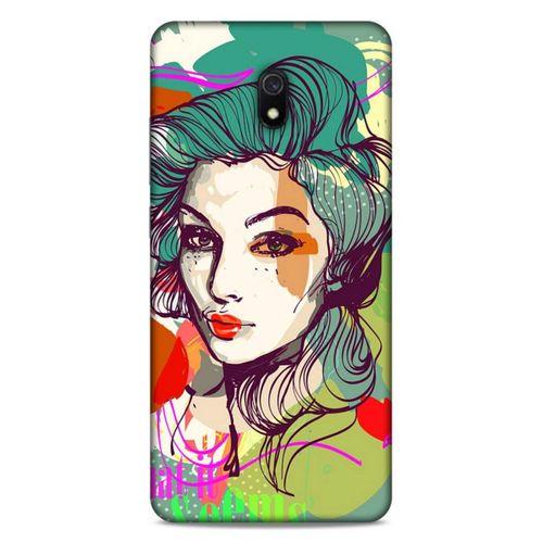 Lopard Xiaomi Redmi 8A Uyumlu Kılıf Sürreal Yüzler ♀ (26) Tpu Silikon Kılıf Desenli