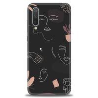 Xiaomi Mi 9 SE Kılıf HD Baskılı Kılıf - Siyah Silüet + Tam Ekran Koruyucu