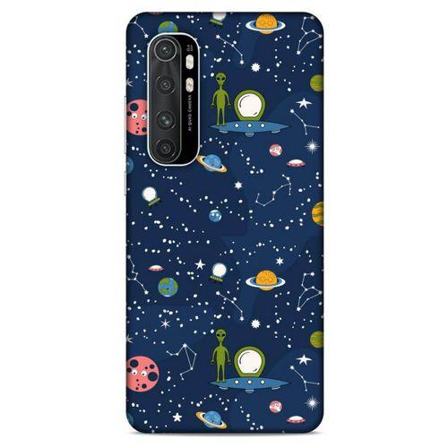 Xiaomi Mi Note 10 Lite Uyumlu Kılıf Mavi Delisi (25) Antişok Kapak Space