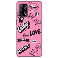 Oppo A74 4G Uyumlu Kılıf Pembe Delisi (42) Rugged Armor Kılıf Tipografi