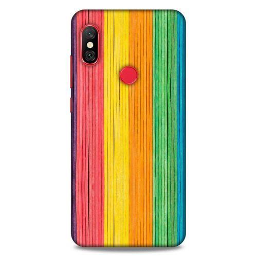 Lopard Xiaomi Mi A2 Lite Uyumlu Kılıf Wood'X (28) Arka Kapak Desenli