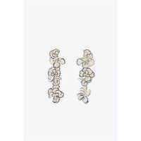 Çiçek Küpe - Beyaz