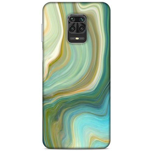 Mermer Desenli (23) Tema Ultra Koruma Kılıfı Su Yeşili Xiaomi Redmi Note 9 Pro Kılıf