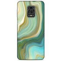 Mermer Desenli (23) Tema Ultra Koruma Kılıfı Su Yeşili Xiaomi Redmi Note 9 Pro Kılıf