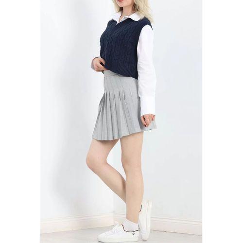 pilelistore Pileli Etek Gri