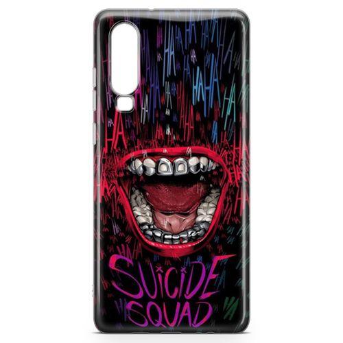 Huawei P30 Kılıf Suicide Squad Arka Kapak Koruma Desenli Full Koruyucu