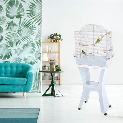 Imac Matılde Ayaklı Kuş Kafesi Mavi/gümüş 58x38x71/143cm
