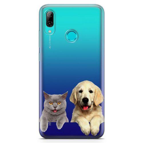 Huawei Y7 2019 Kılıf Scottish Fold Kedi Ve Köpek Arka Kapak Koruma Desenli Full Koruyucu