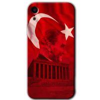 MRCİLETİSİM iPhone XR Kılıf HD Desen Baskılı Arka Kapak + Mat Kobra Cam - Anıtkabir Atatürk