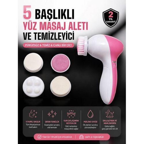 5 Fonksiyonlu Kablosuz Yüz Temizleme Cihazı İle Derinlemesine Cilt Bakımı