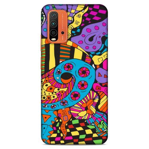 Lopard Xiaomi Redmi 9T Uyumlu Kılıf Soyut Sanat (23) Baskılı Ultra Koruma Kılıfı