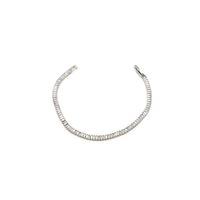 Baget Taşlı Bileklik - Gümüş