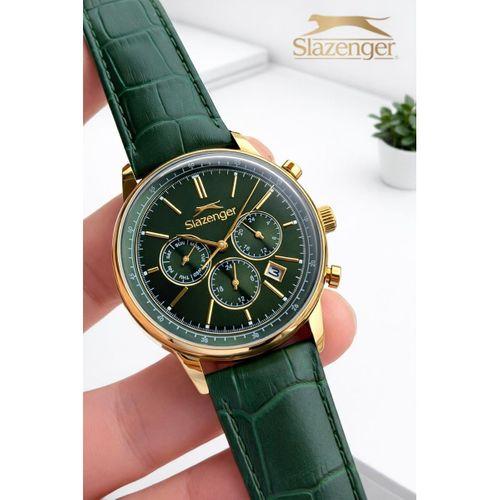 Slazenger Deri Kordon İç Fonksiyonları Aktif 10 Atm Suya Dayanıklı Erkek Kol Saati ESL.9.2539.03