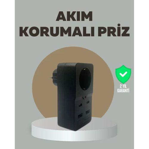 Akıllı Akım Dengelemeli Priz 2500w 4 Usb Type C Çıkışlı