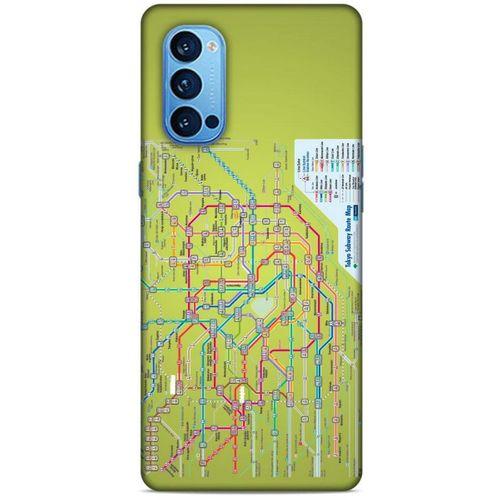 Oppo Reno 4 Pro Kılıf Japonya (32) Soft Silikon Kılıf Japonya Metro Haritası