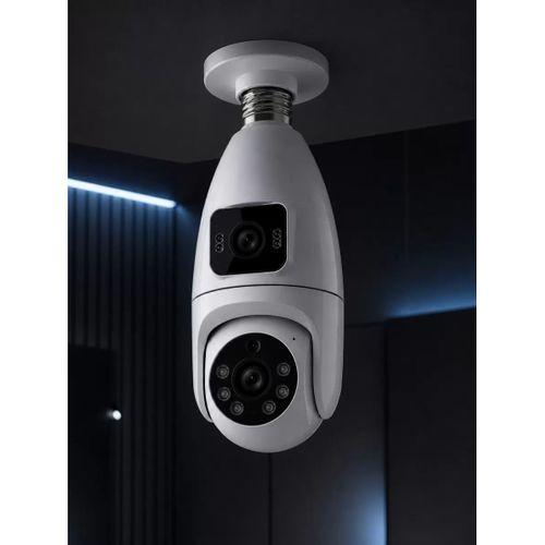 Wi-fi Çift Lens Ampul Kamera  Akıllı Ev Güvenliği