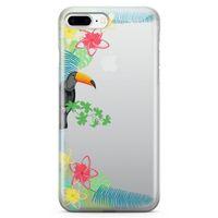 Apple iPhone 7 Plus Kılıf Tukan Kuşu Arka Kapak Koruma Desenli Full Koruyucu