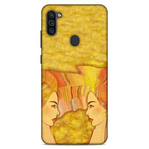 Lopard Samsung Galaxy M11 Uyumlu Kılıf Sürreal Yüzler ♀ (16) Kalın Kılıf Desenli