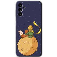 MRCİLETİSİM Samsung Galaxy M23 Kılıf Baskılı Kapak - Küçük Prens +Tam Kaplayan Mat Seramik