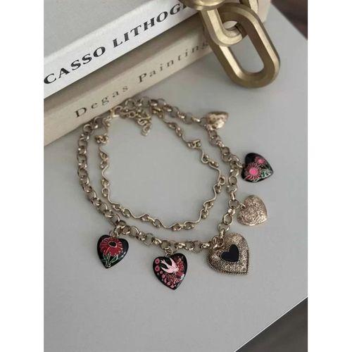 Çiçekli Kolye - Altın