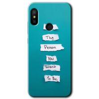 Potkal Hediye Fabrikası Xiaomi Mi A2 Lite Kılıf HD Desen Baskılı Arka Kapak - Want You