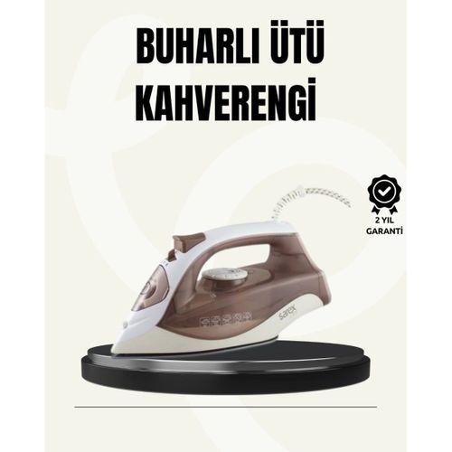 Buharlı Ütü 2200w Seramik Taban 300 Ml Kahverengi Dikey Ütüleme