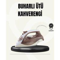 Buharlı Ütü 2200w Seramik Taban 300 Ml Kahverengi Dikey Ütüleme