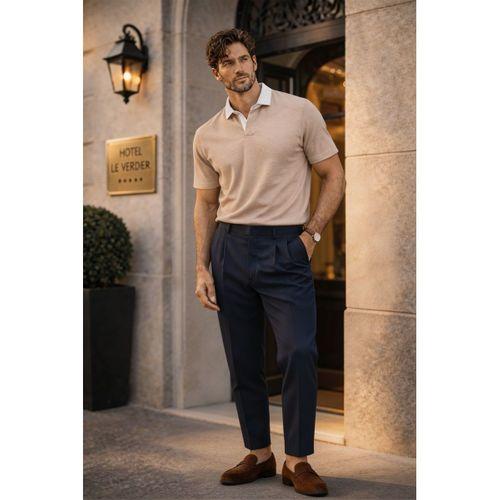 Arthur Regular Fit Nova Pike Kumaş Polo Yaka T-Shirt - Bej