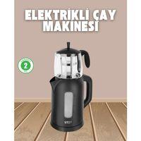 0,9 L Cam Demlik Ve 1,7 L Su Haznesi İle Çay Keyfi