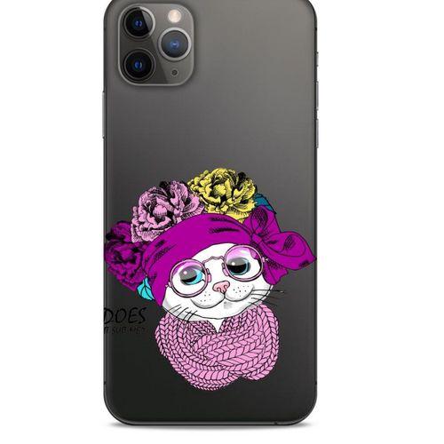 Zoologix (45) Apple Iphone 11 Pro Max Şeffaf Kılıf Silikon Desenli