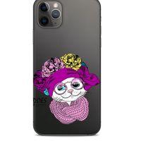 Zoologix (45) Apple Iphone 11 Pro Max Şeffaf Kılıf Silikon Desenli