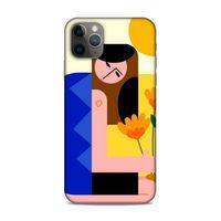 Apple Iphone 11 Pro Max Uyumlu Kılıf Face'X 44 Tough Armor Kılıf Çiçekli
