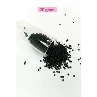 Dökme Cam Kum Boncuk (11/0) 2 mm - 20 Gram -  Siyah - BNC010