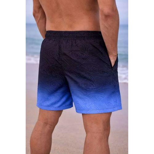 Erkek Deniz Şortu Fermuarlı Cepli File Astarlı Hızlı Kuruyan Premium - Çok Renkli