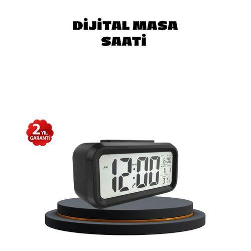 Sensörlü Dijital Masa Saati Alarm Ve Sıcaklık Göstergeli