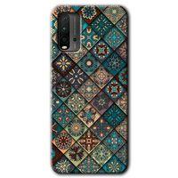 Poco M3 Kılıf HD Desen Baskılı Arka Kapak - Mat Mandala + Kırılmaz Cam