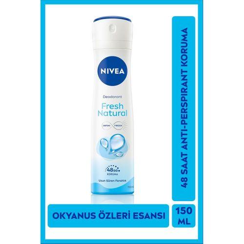 Nivea Nivea Fresh Natural Kadın Sprey Deodorant 150 Ml,48 Saat Koruma,hızlı Kuruma, Uzun Süren Ferahlık