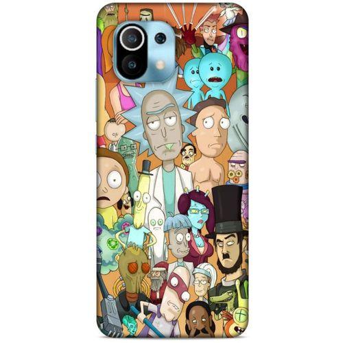 Xiaomi Mi 11 Uyumlu Kılıf Rick And Morty (35) Fit Design Kılıf Cop Rick