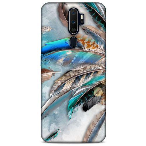 Oppo A9 2020 Kılıf Desenli Özel Seri Tüyler (30) Silicone Case