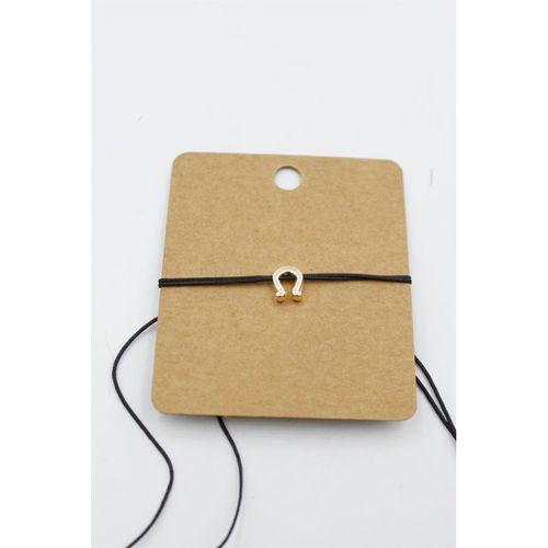 Nal İp Bileklik - Siyah