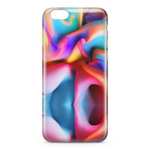 Apple iPhone 6 Plus - 6S Plus Kılıf Silikon Boya Arka Kapak Koruma Desenli Full Koruyucu